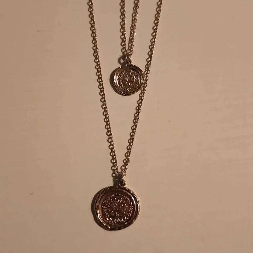Double Coin Necklace